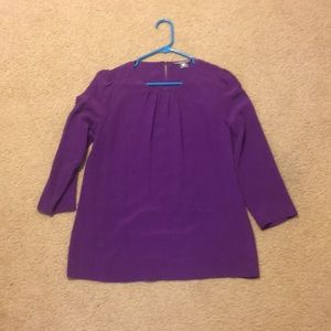 Purple Tegan silk top.